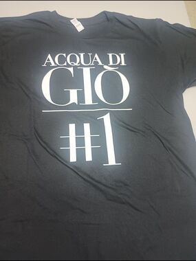 Vintage Acqua Di Gio # 1 Anvil T Shirt Size L